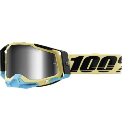 100% RACECRAFT 2 Goggle Airblast - Mirror Silver Lens