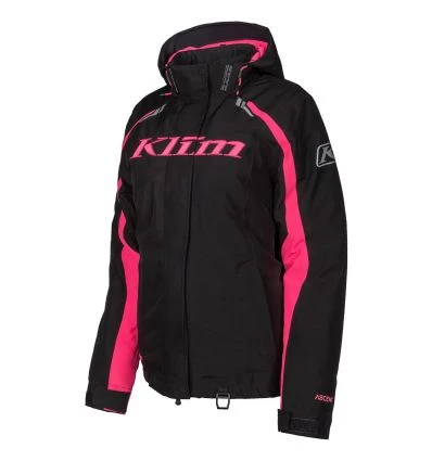 KLIM Flare Jacket Black - Knockout Pink