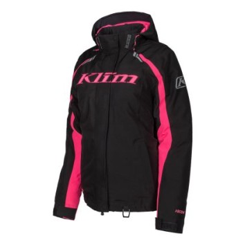 KLIM Flare Jacket Black - Knockout Pink